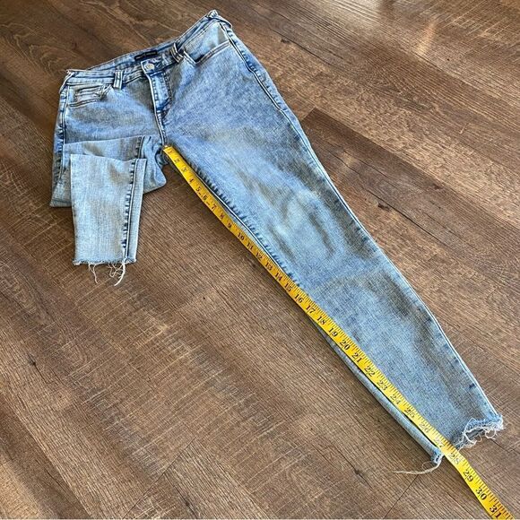 True Religion Jennie Curvy Jeans Mid Rise Skinny Raw Ankle - Picture 9 of 10